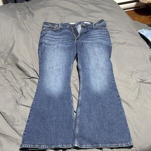 Wrangler Women's Flare Jeans in Deep Blue